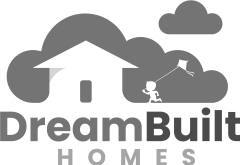 dream built homes grayscale logo